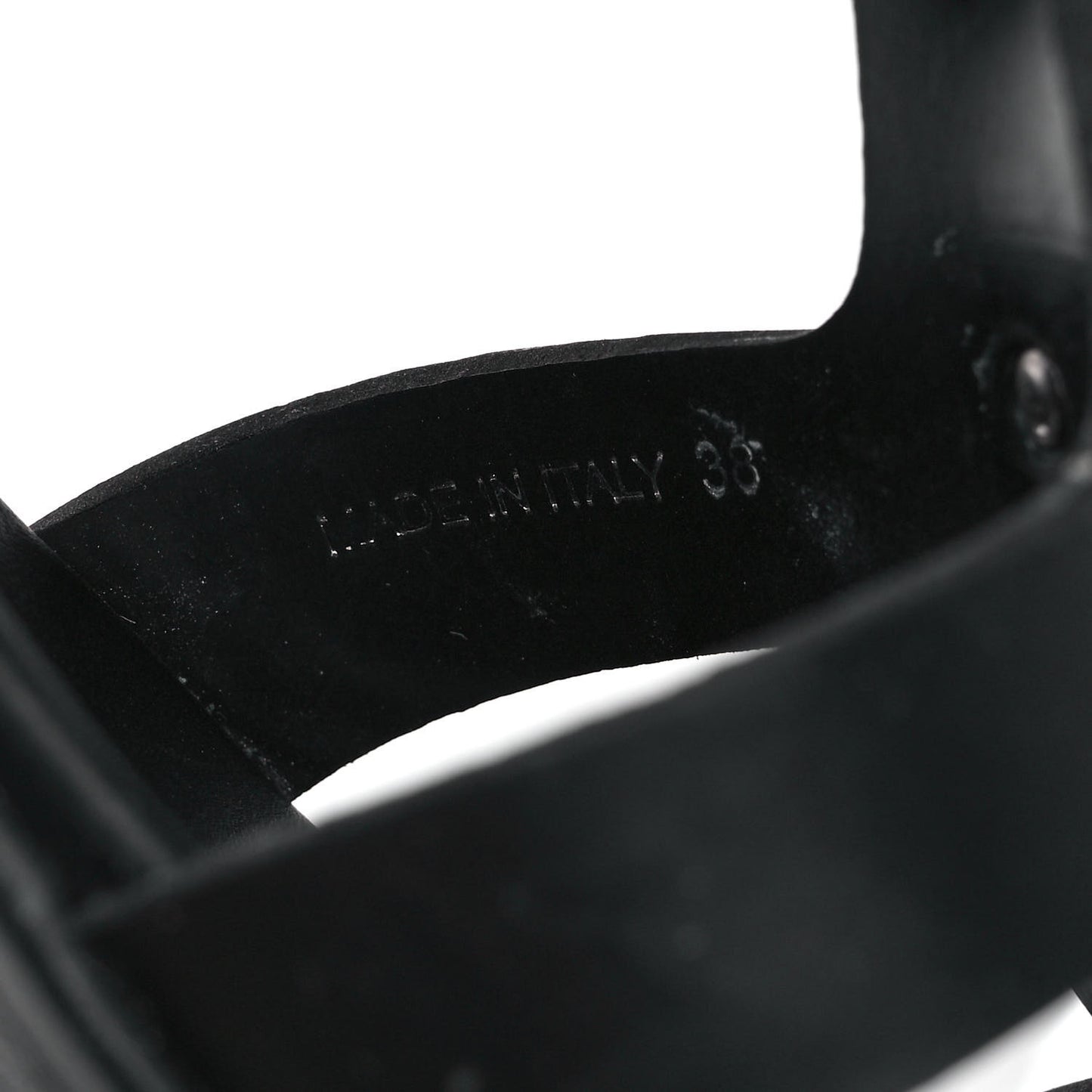 Foam Rubber Triangle Logo Monolith 55mm Cage Sandals 38 Black