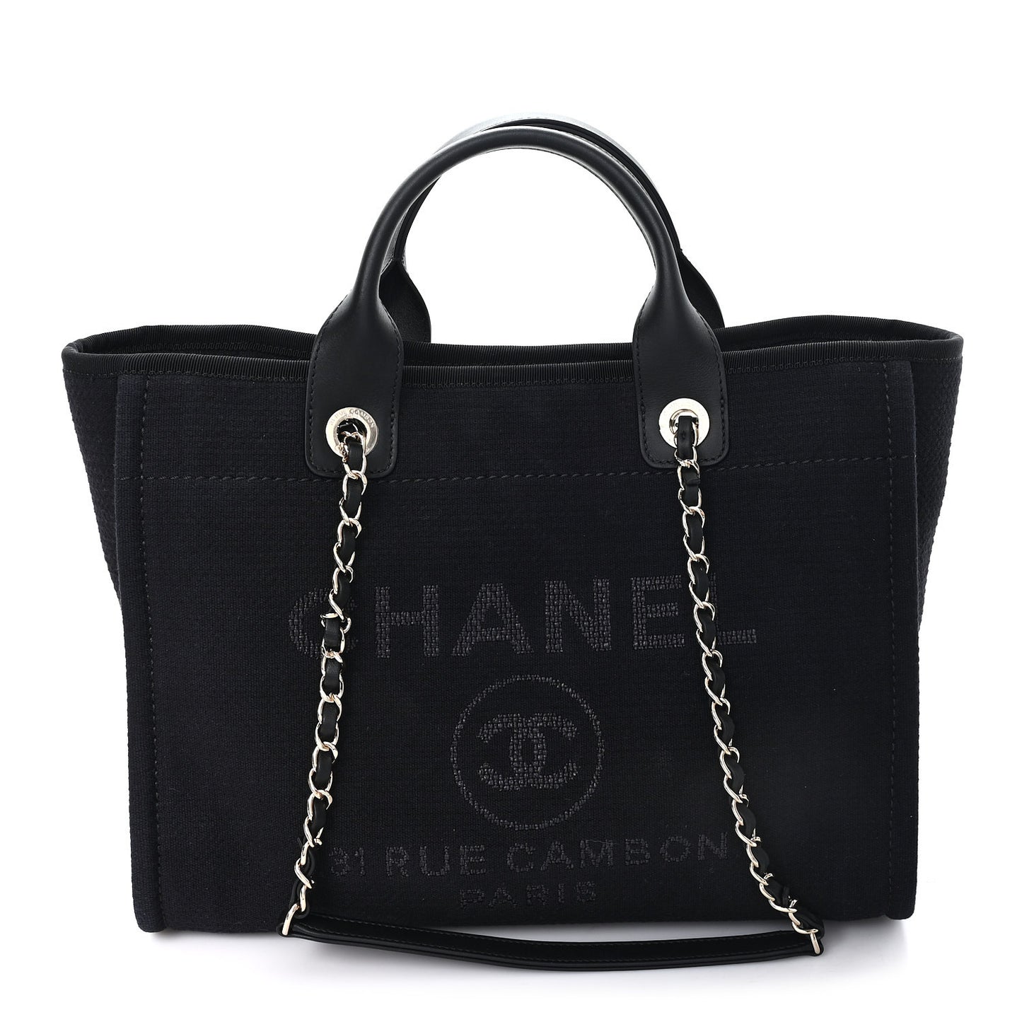 Mixed Fibers Small Deauville Tote Black