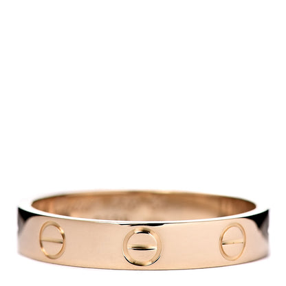 Cartier 18K Yellow Gold 3.5mm LOVE Wedding Band Ring 54 6.75 1 of 5