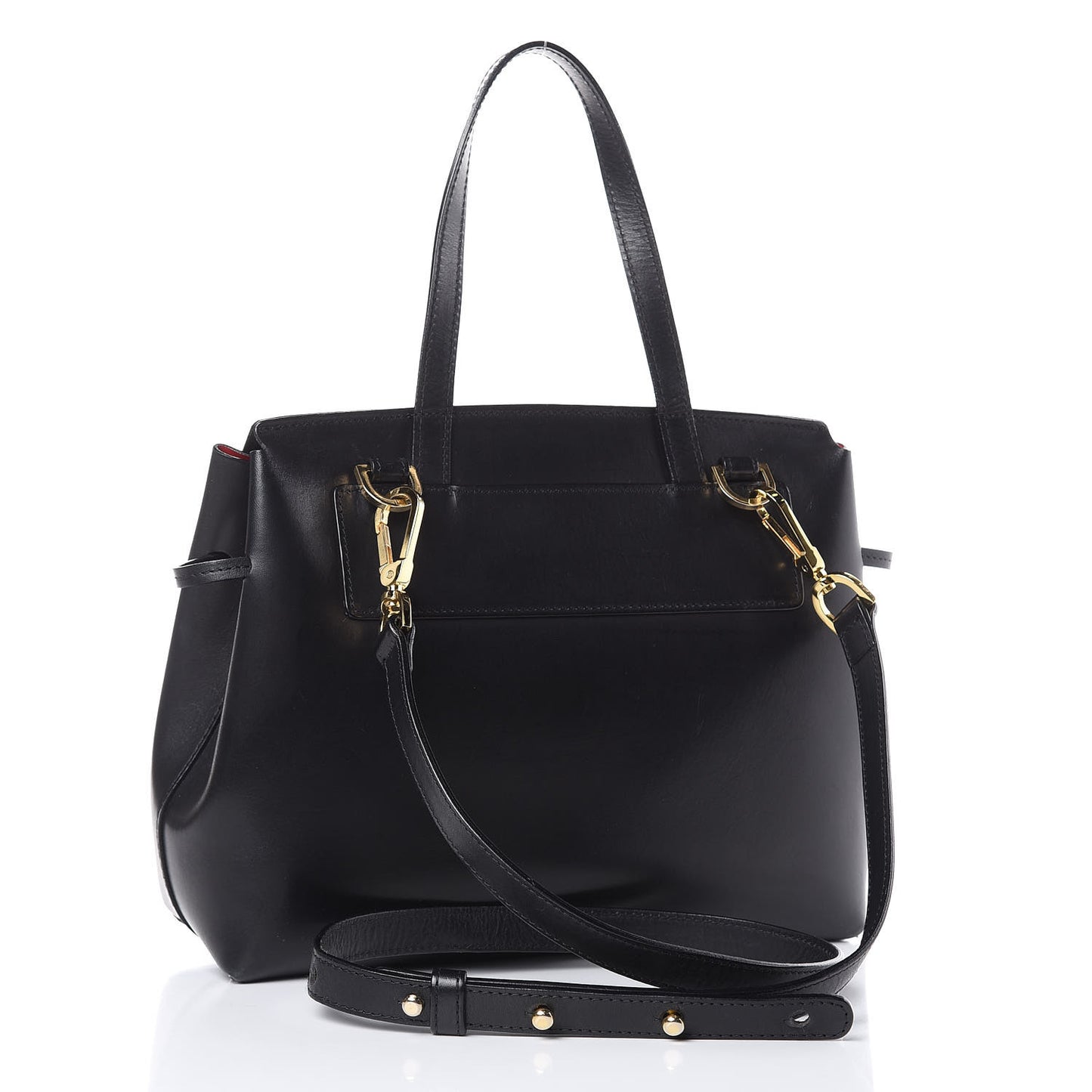 Calfskin Mini Lady Bag Black Flamma