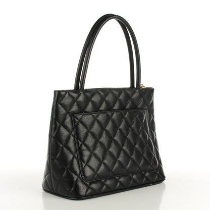 Chanel Caviar Quilted Medallion Tote Black 3 of 7