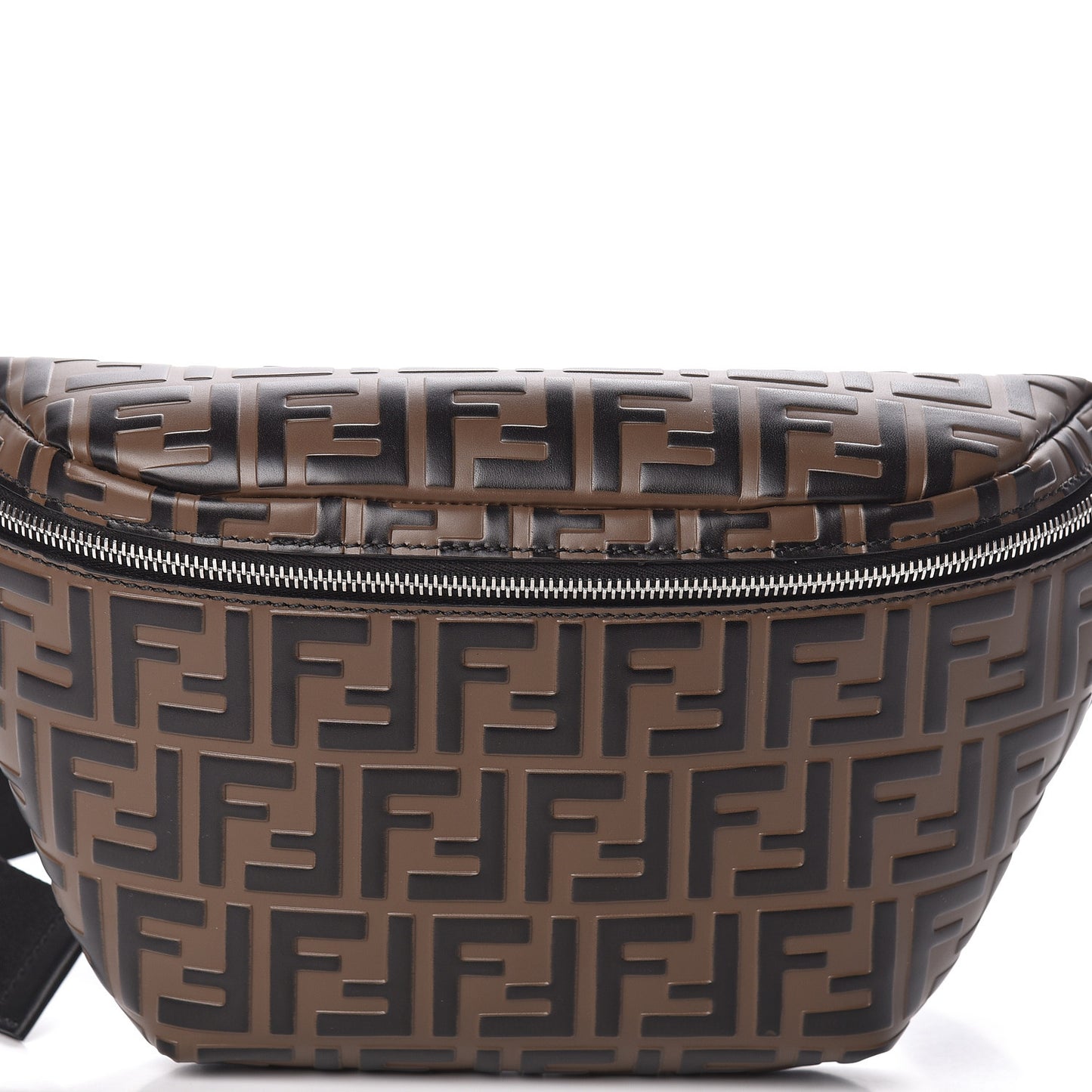 Vitello Century Bi-Color FF 1974 Embossed Belt Bag Maya Black