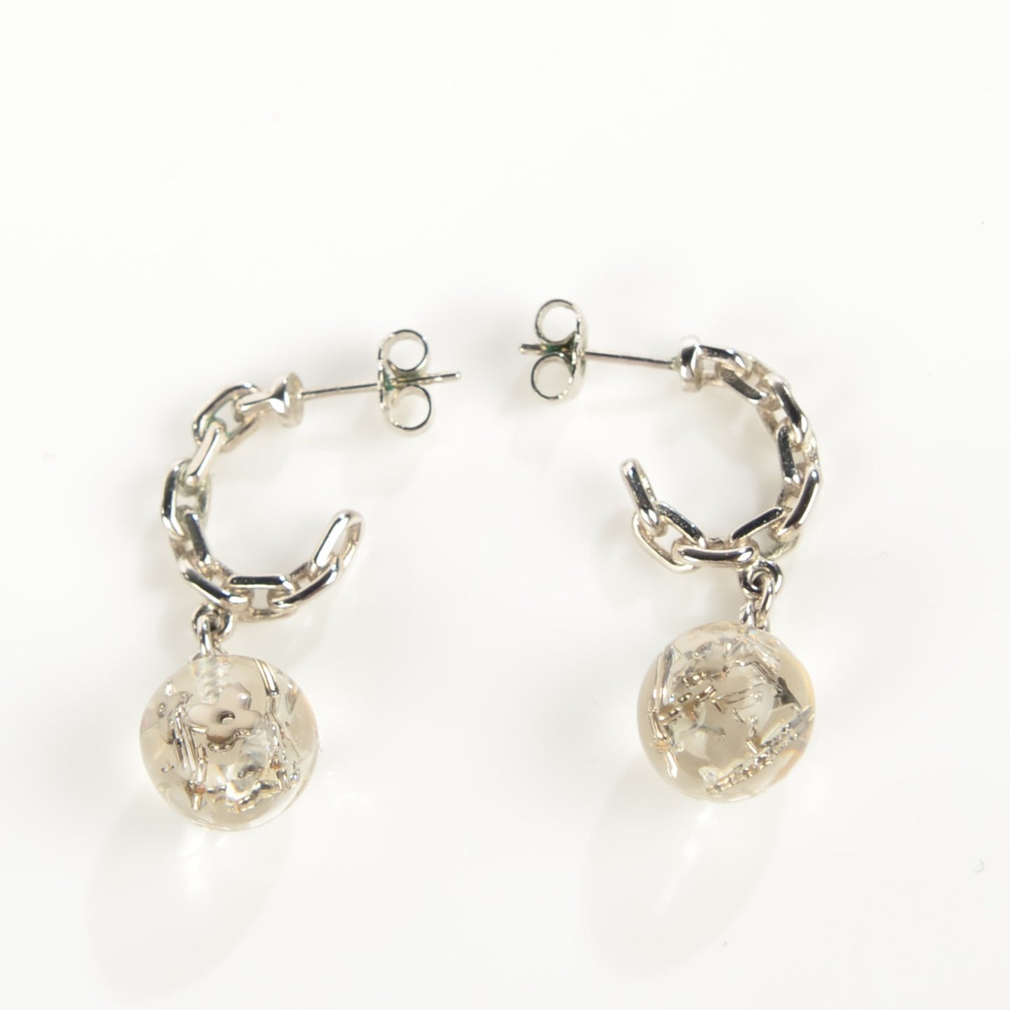 Resin Bubbles Inclusion Earrings Transparent