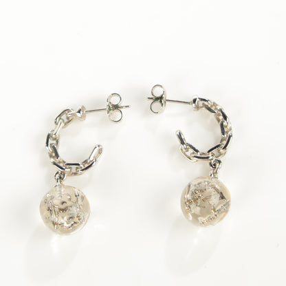 Louis Vuitton Resin Bubbles Inclusion Earrings Transparent 3 of 3