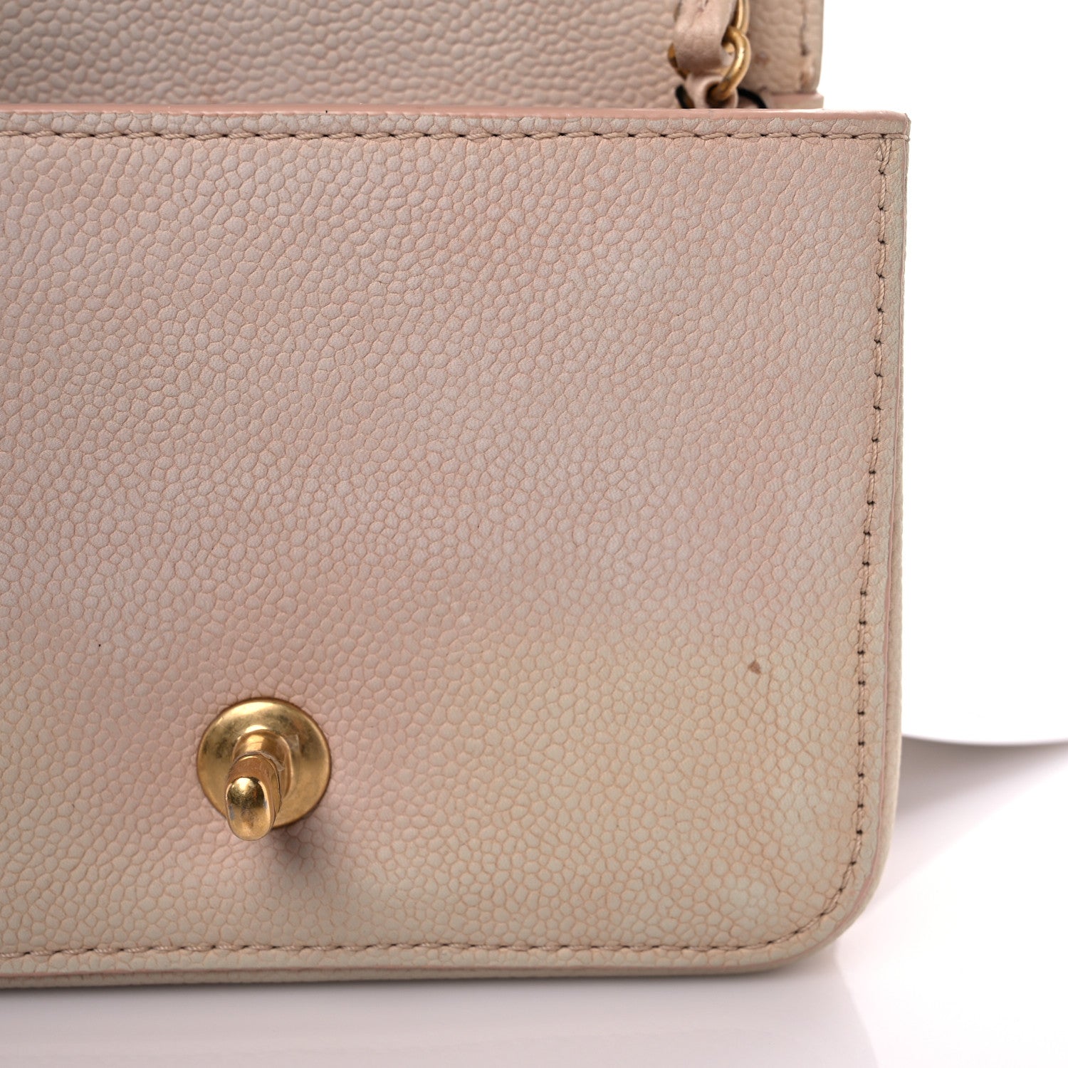 Chanel Grained Calfskin Mini Square Classic Pure Flap Nude 20 of 29