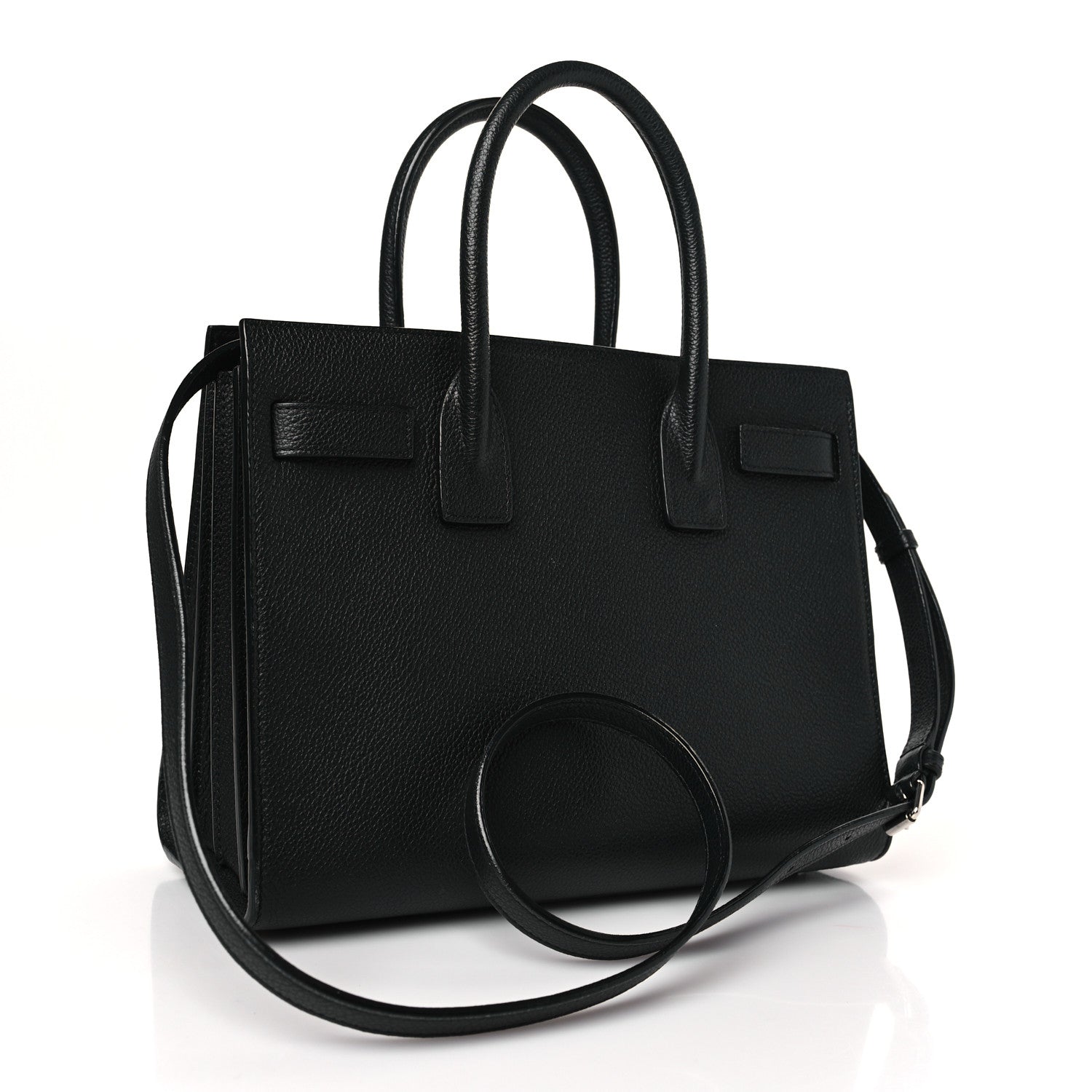 Saint Laurent Grained Calfskin Baby Sac De Jour Black 4 of 9