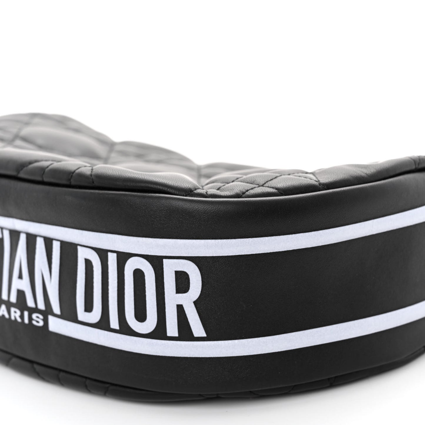 Lambskin Cannage Medium Dior Vibe Hobo Bag Black