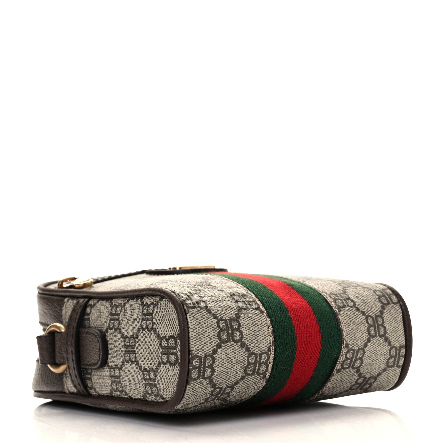 Gucci X BALENCIAGA BB Supreme Monogram Web Mini Ophidia Messenger Beige New Acero 3 of 9
