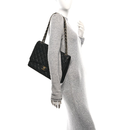 Chanel Caviar Quilted Maxi Double Flap Black 2 of 10