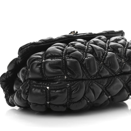 Valentino Garavani Nappa Medium Spikeme Shoulder Bag Black 8 of 9