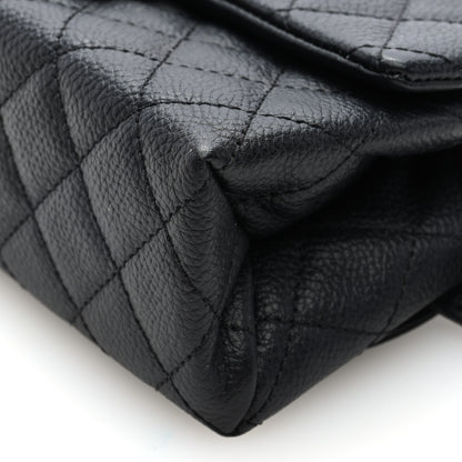 Chanel Grained Calfskin Quilted 2.55 Reissue Flap Belt Bag Clutch  Black 10 of 10
