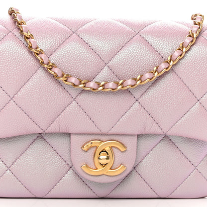 Chanel Iridescent Caviar Quilted Mini My Perfect Flap Pink 8 of 11