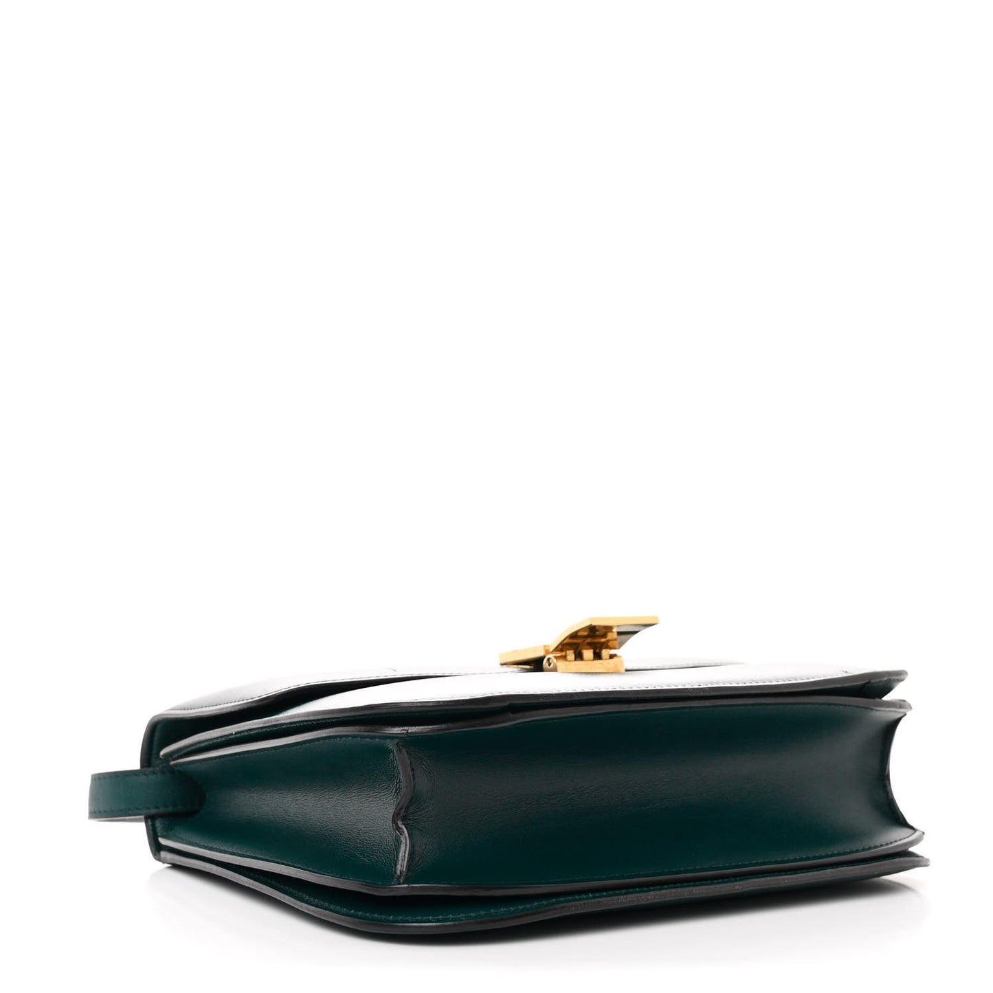 Box Calfskin Medium Classic Box Flap Bag Forest Green