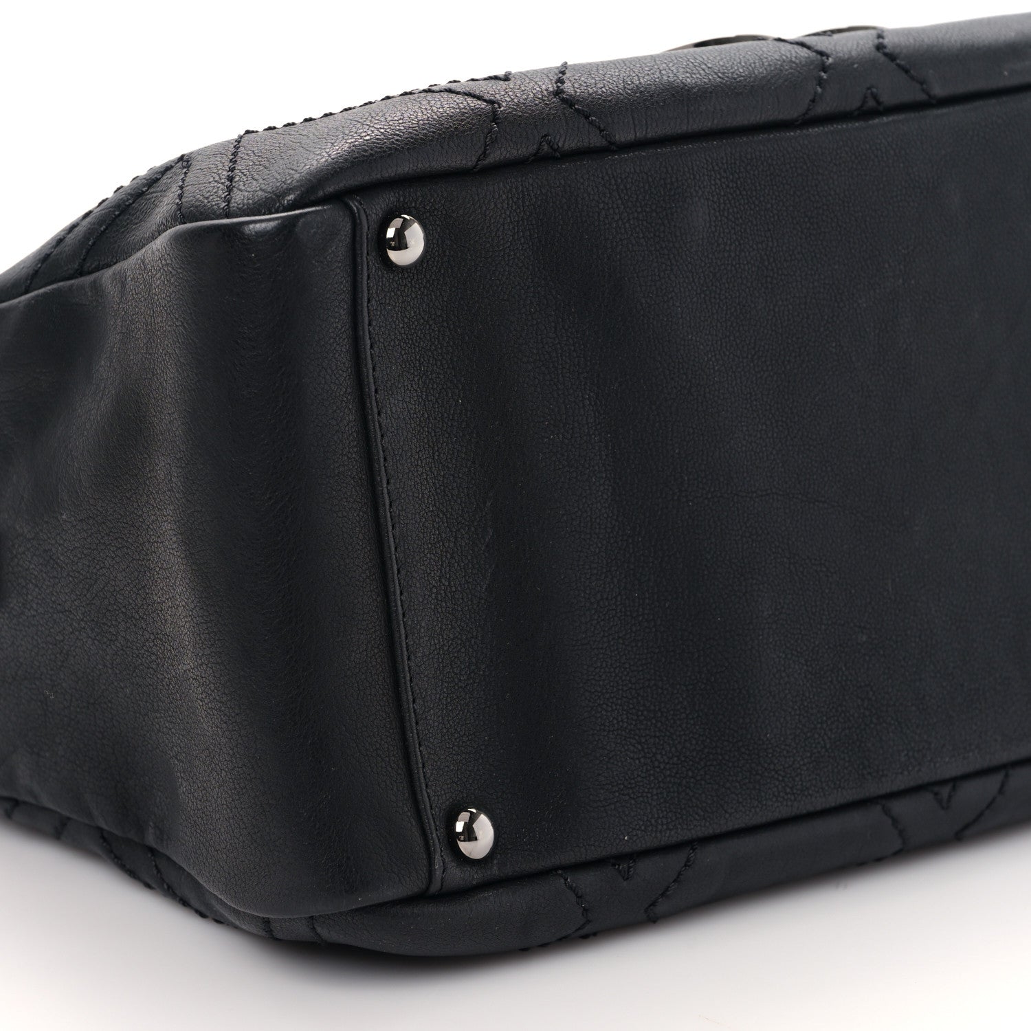 Chanel Calfskin Small Diamond Stitch Tote Black 8 of 9