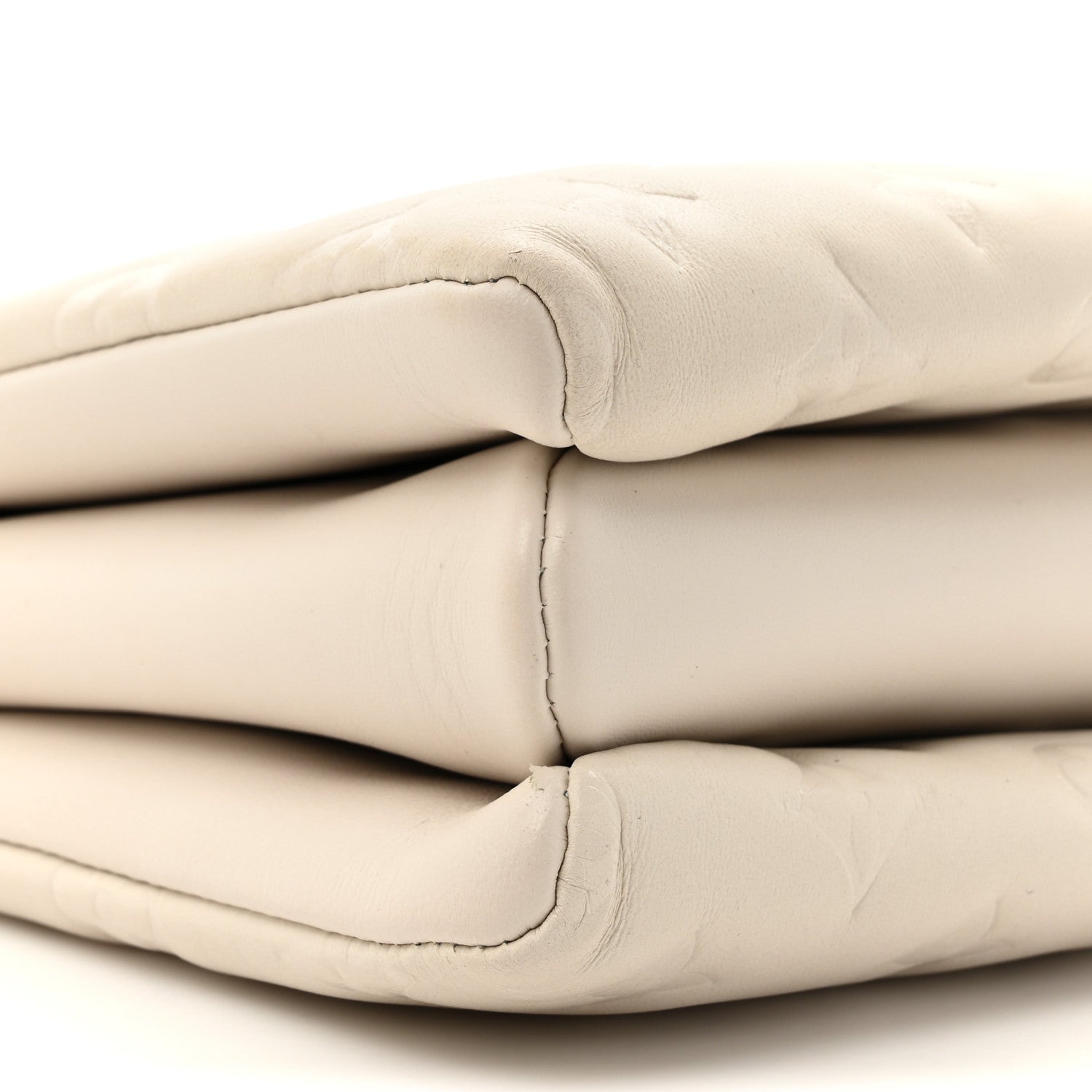 Louis Vuitton Lambskin Embossed Monogram Coussin PM Beige Cream 11 of 15