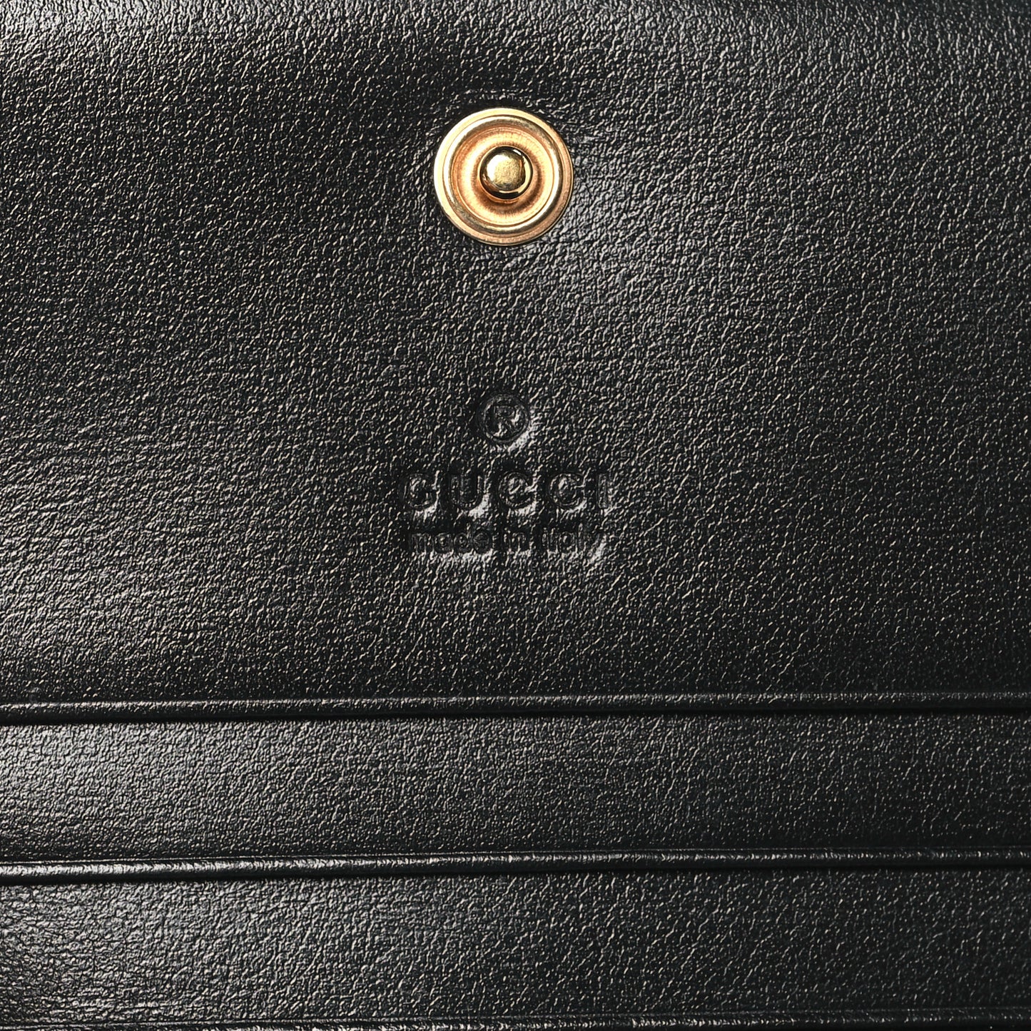 Boarded Plutone Calfskin Horsebit 1955 Card Case Wallet Black