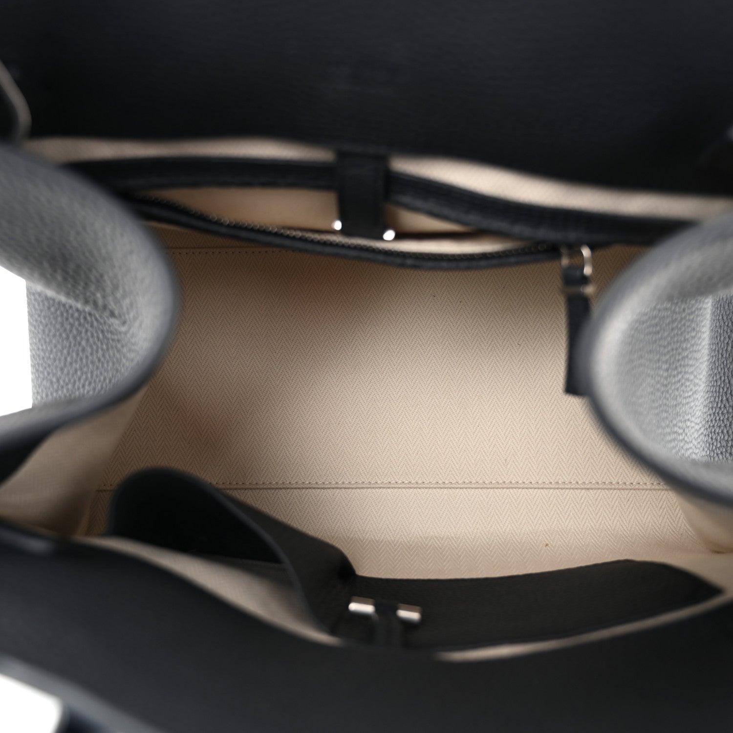 The Row Matte Grained Calfskin Soft Margaux 12 Dark Navy 5 of 9