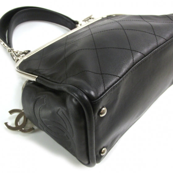 Lambskin Ultimate Soft Frame Bag Black