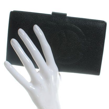Chanel Caviar CC Wallet Clutch Black 2 of 9