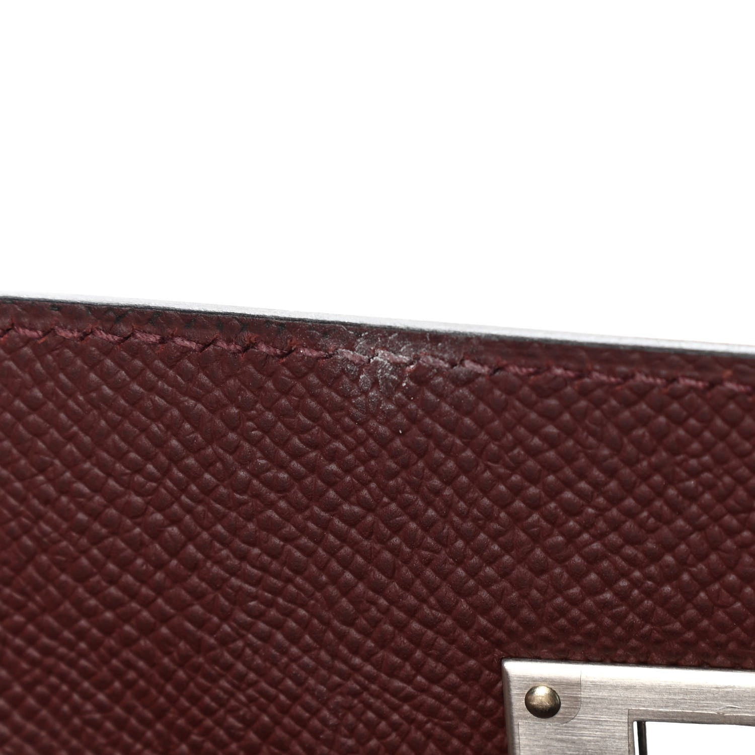 Hermes Epsom Horseshoe Kelly Sellier 32 Bordeaux 8 of 13