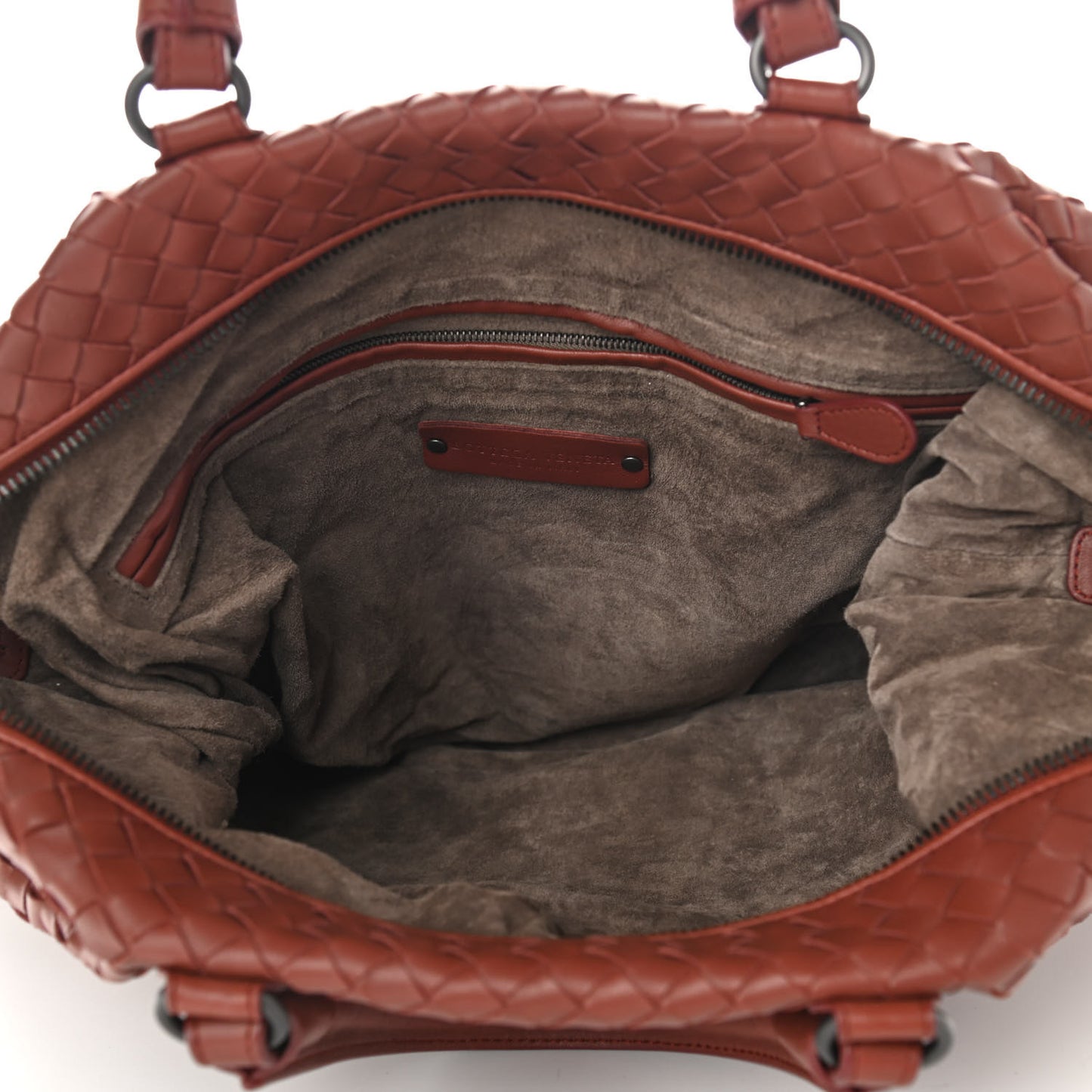 Nappa Intrecciato Maxi Convertible Tote Brique