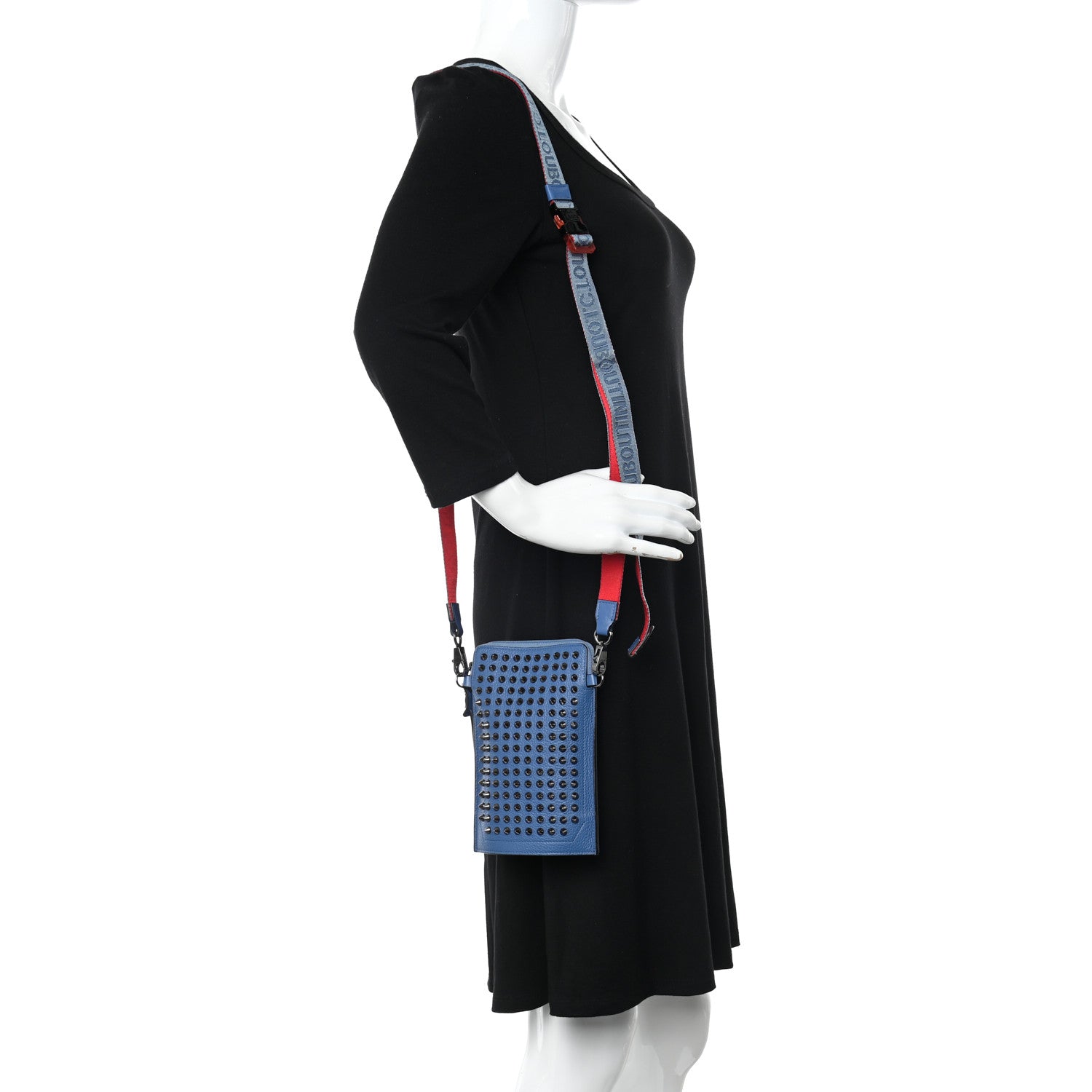 Christian Louboutin Empire Calfskin Spikes Loubilab Clutch Jeans 2 of 10