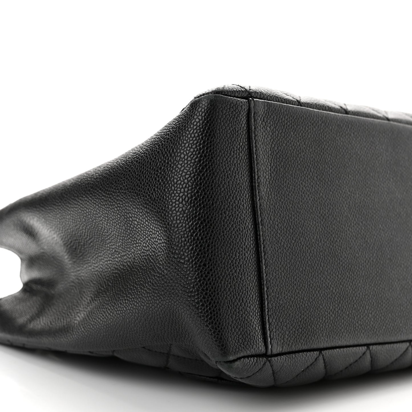 Caviar Quilted Grand Shopping Tote GST Black