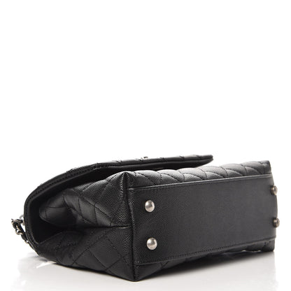 Chanel Caviar Lizard Quilted Mini Coco Handle Flap Black 4 of 7