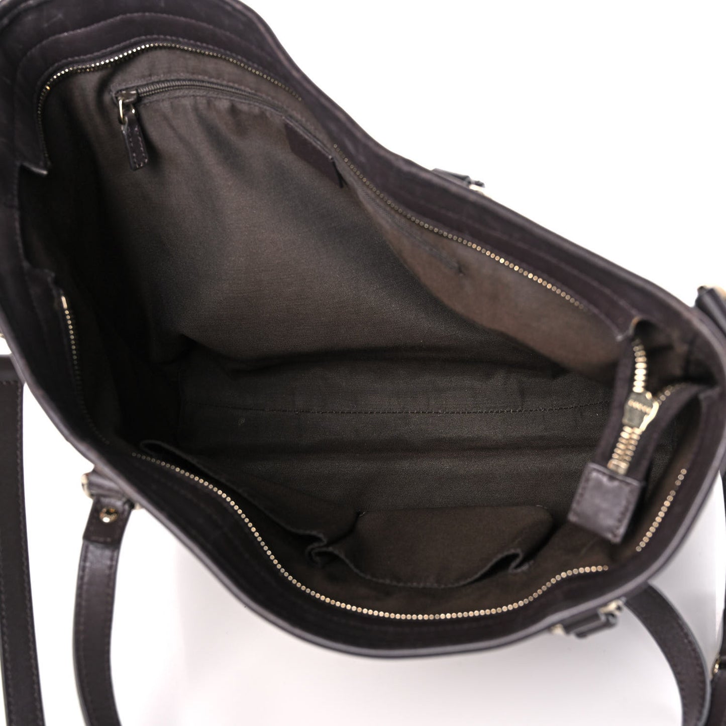 GG Supreme Monogram Medium Joy Tote Dark Brown