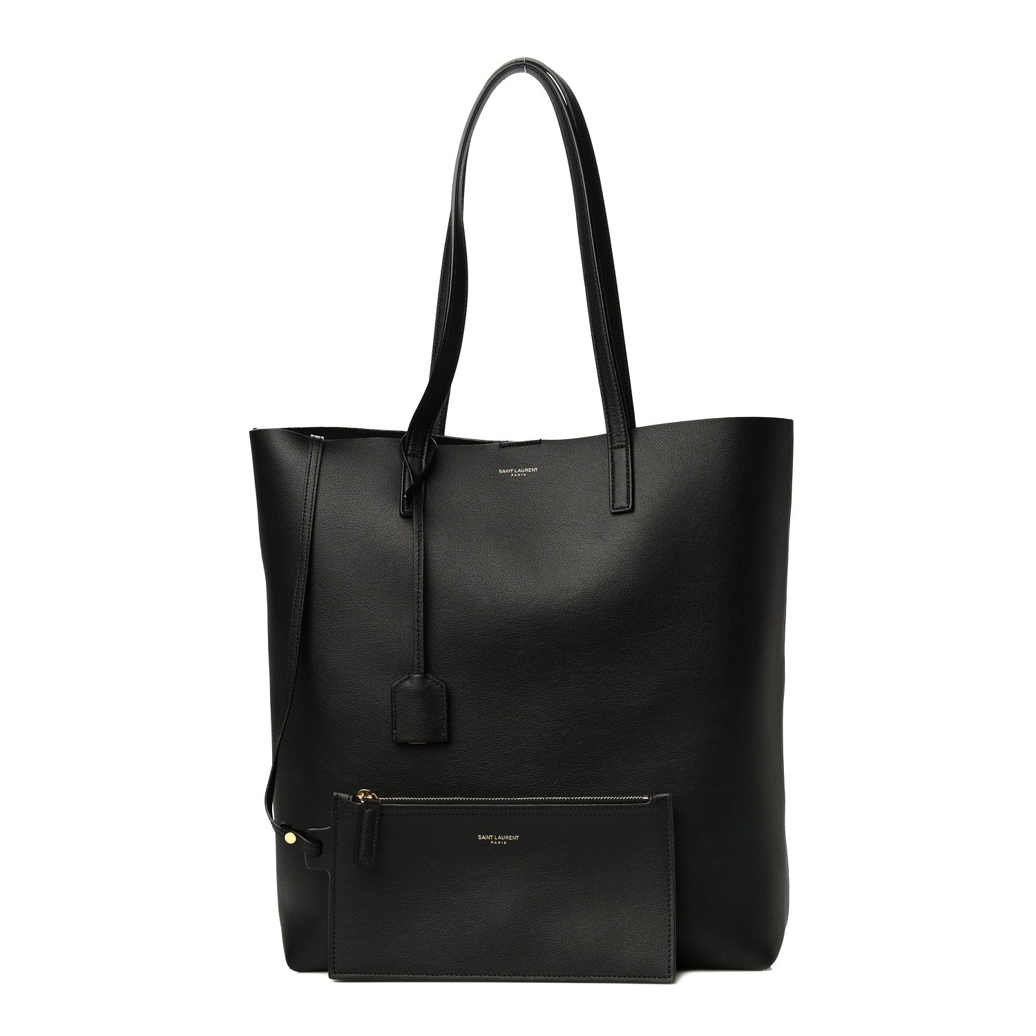 Saint Laurent Calfskin North-South Shopping Tote Black 1 of 11