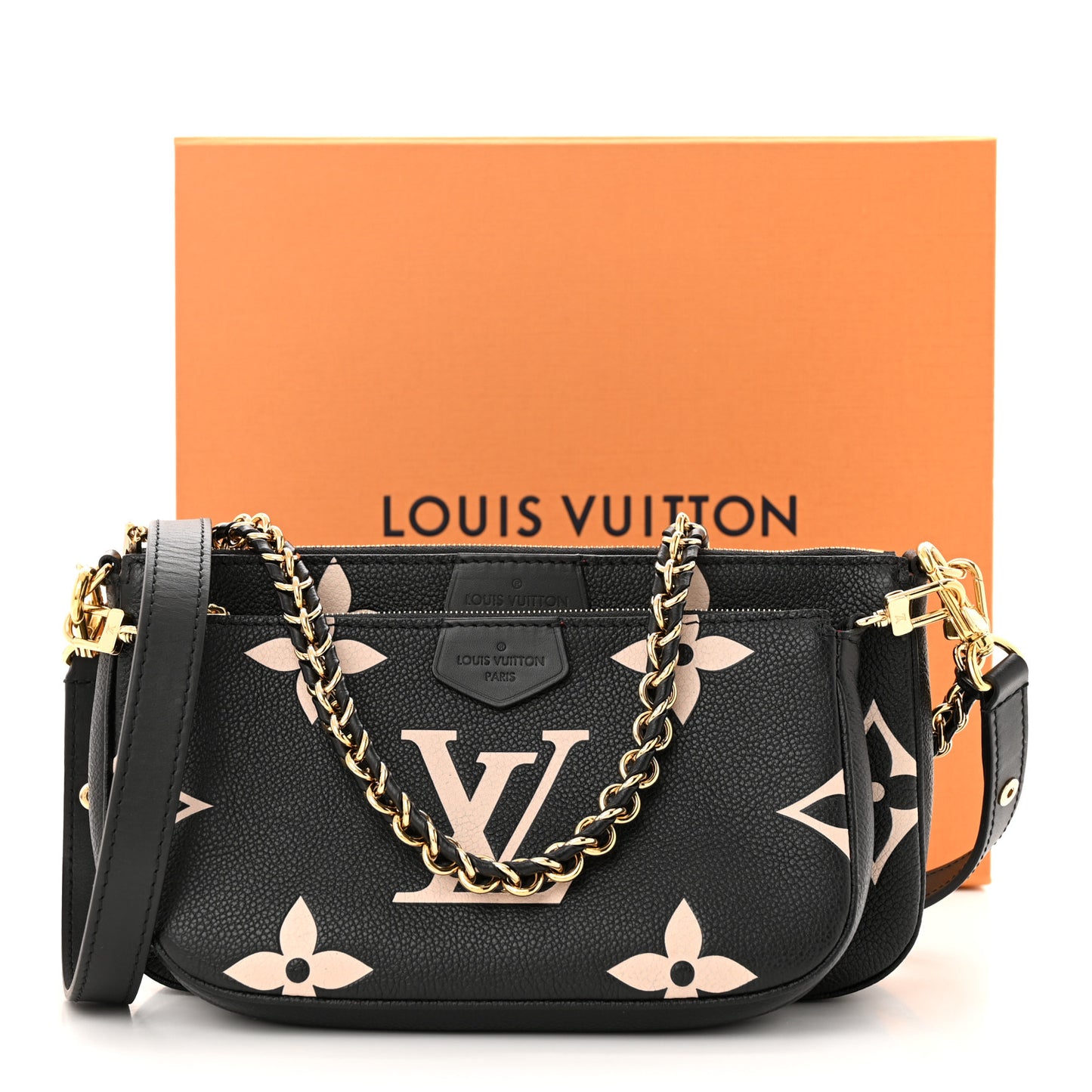 Empreinte Monogram Giant Multi Pochette Accessories Black Beige