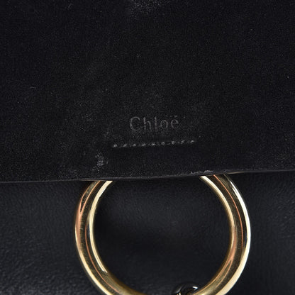 Chloe Suede Calfskin Small Faye Backpack Black 5 of 13