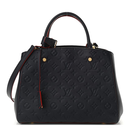 Louis Vuitton Empreinte Montaigne MM Marine Rouge 1 of 9