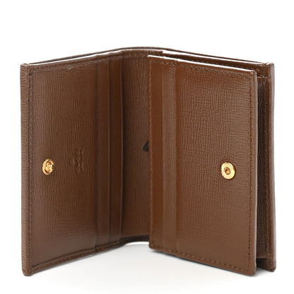 Gucci GG Supreme Monogram Horsebit 1955 Card Case Wallet Beige Ebony Brown Sugar 5 of 7