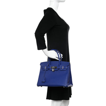 Hermes Epsom Birkin 30 Bleu Electrique 2 of 12