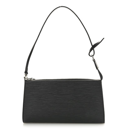 Louis Vuitton Epi Pochette Accessories 24 Black 1 of 9