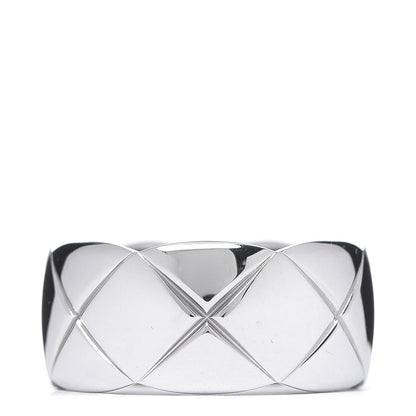 Chanel 18K White Gold Medium Coco Crush Ring 60 9 2 of 5