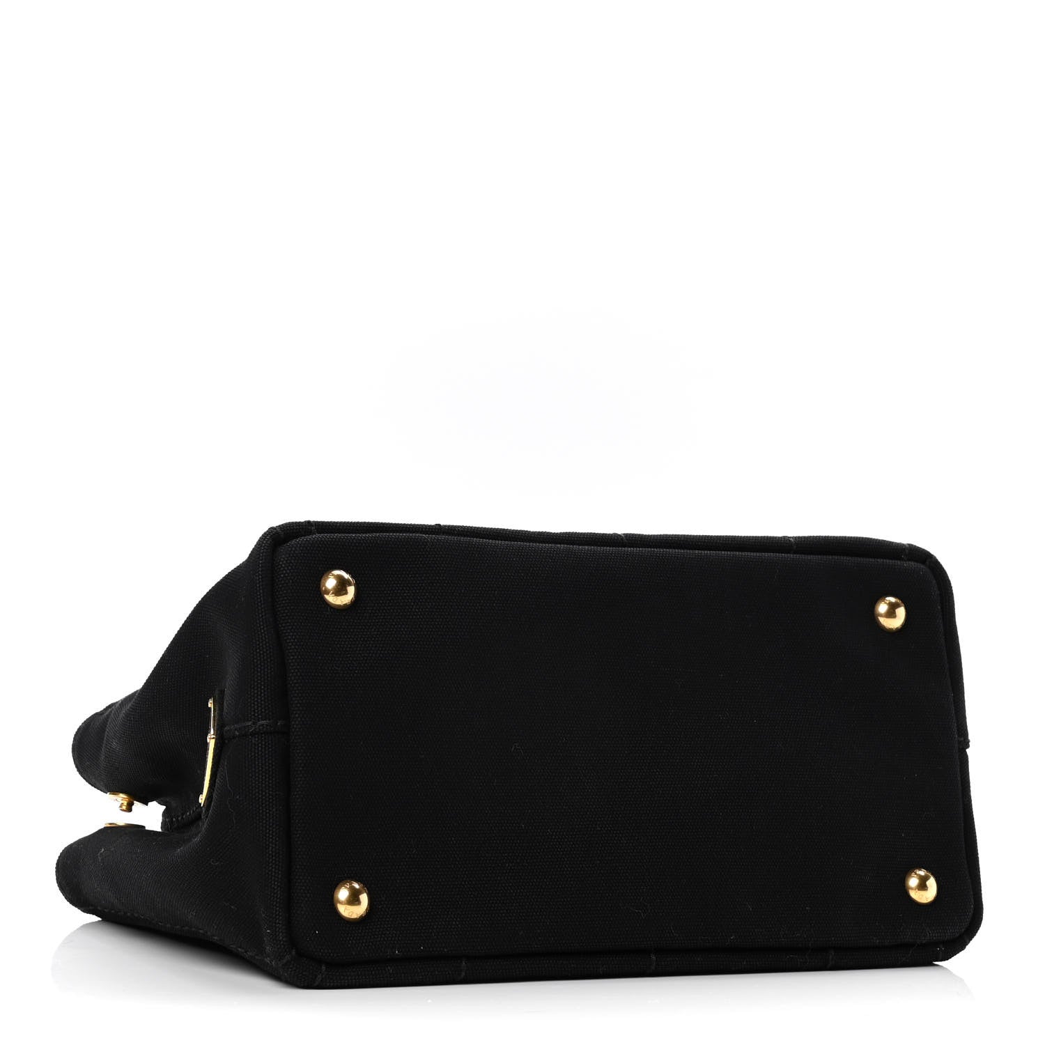 Prada Canapa Small Logo Tote Black Talco 3 of 4