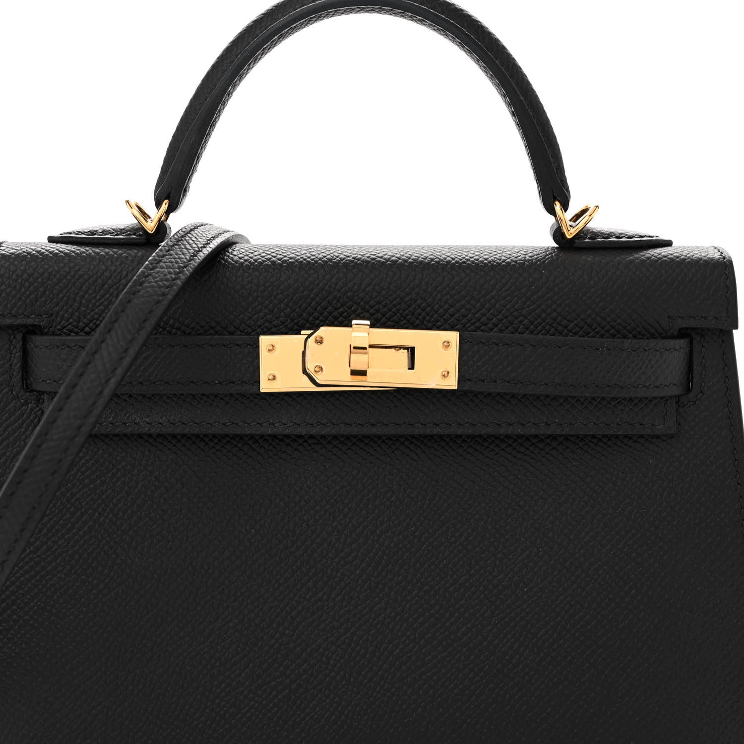 Hermes Epsom Mini Kelly Sellier 20 Black 7 of 10