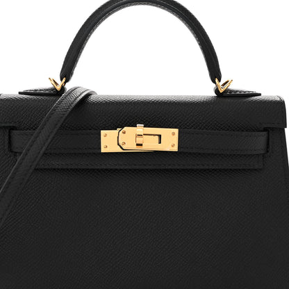 Hermes Epsom Mini Kelly Sellier 20 Black 7 of 10