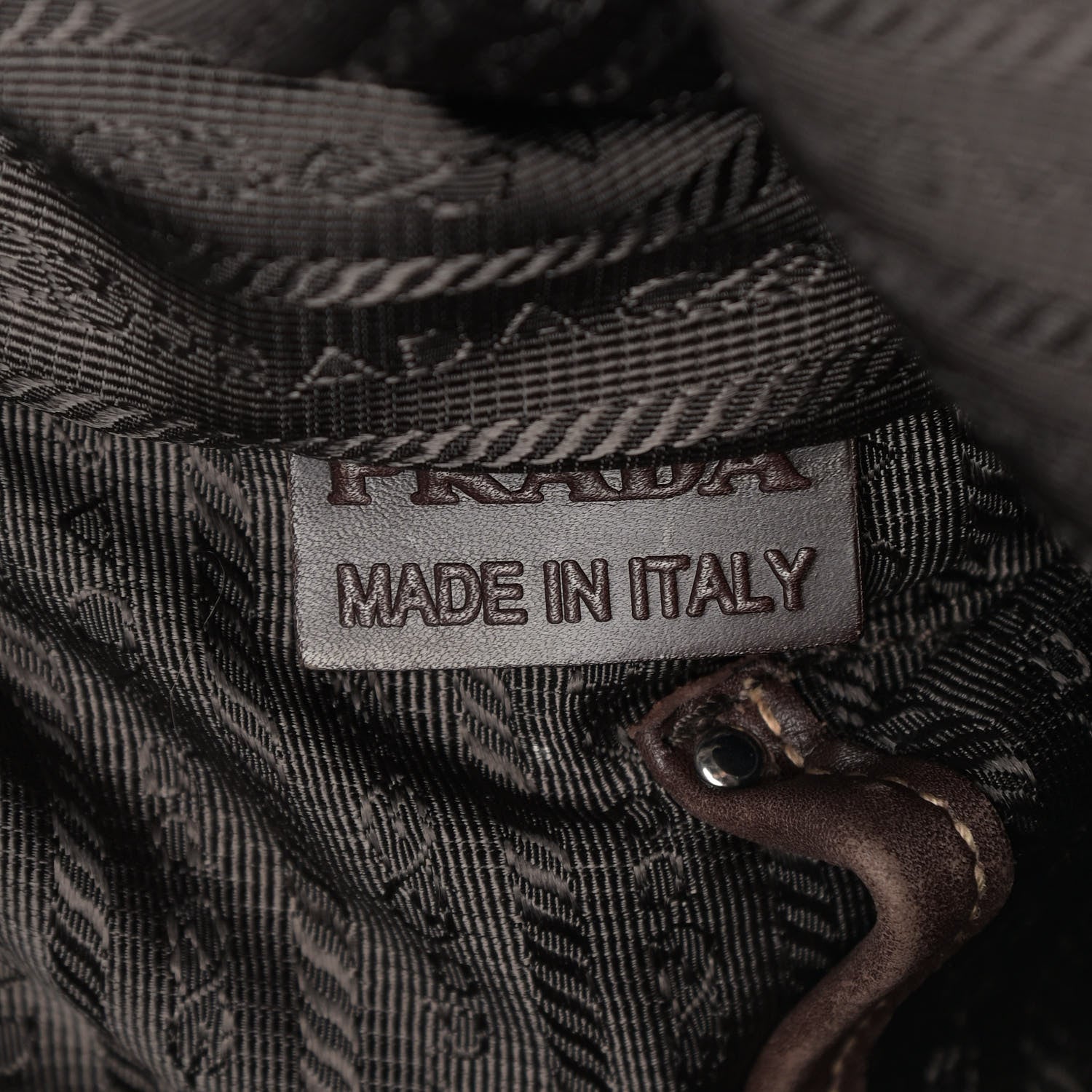 Prada Jacquard Logo Messenger Corda Moro 6 of 19