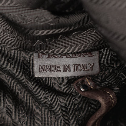 Prada Jacquard Logo Messenger Corda Moro 6 of 19