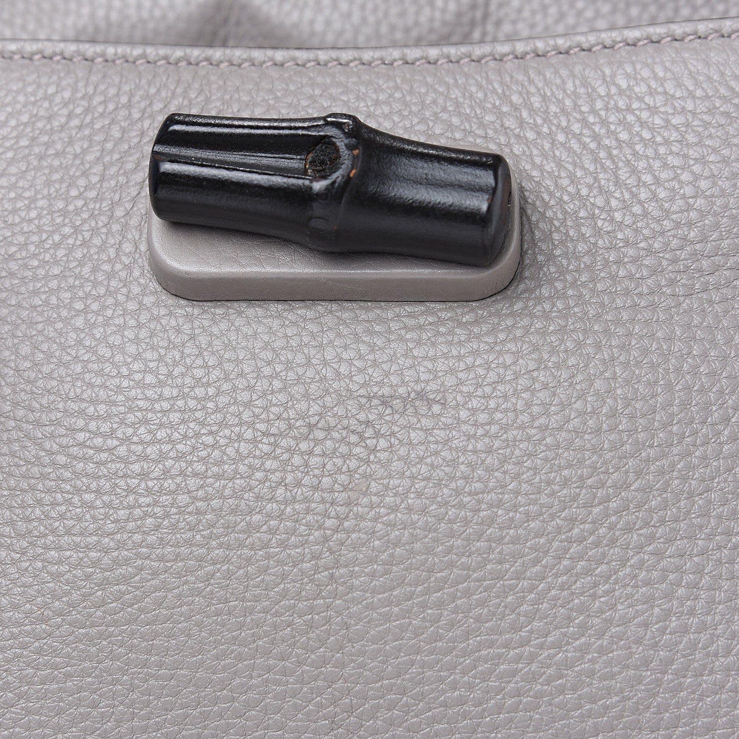 Gucci Cellarius Calfskin Small Bamboo Daily Top Handle Bag Storm Grey 6 of 9