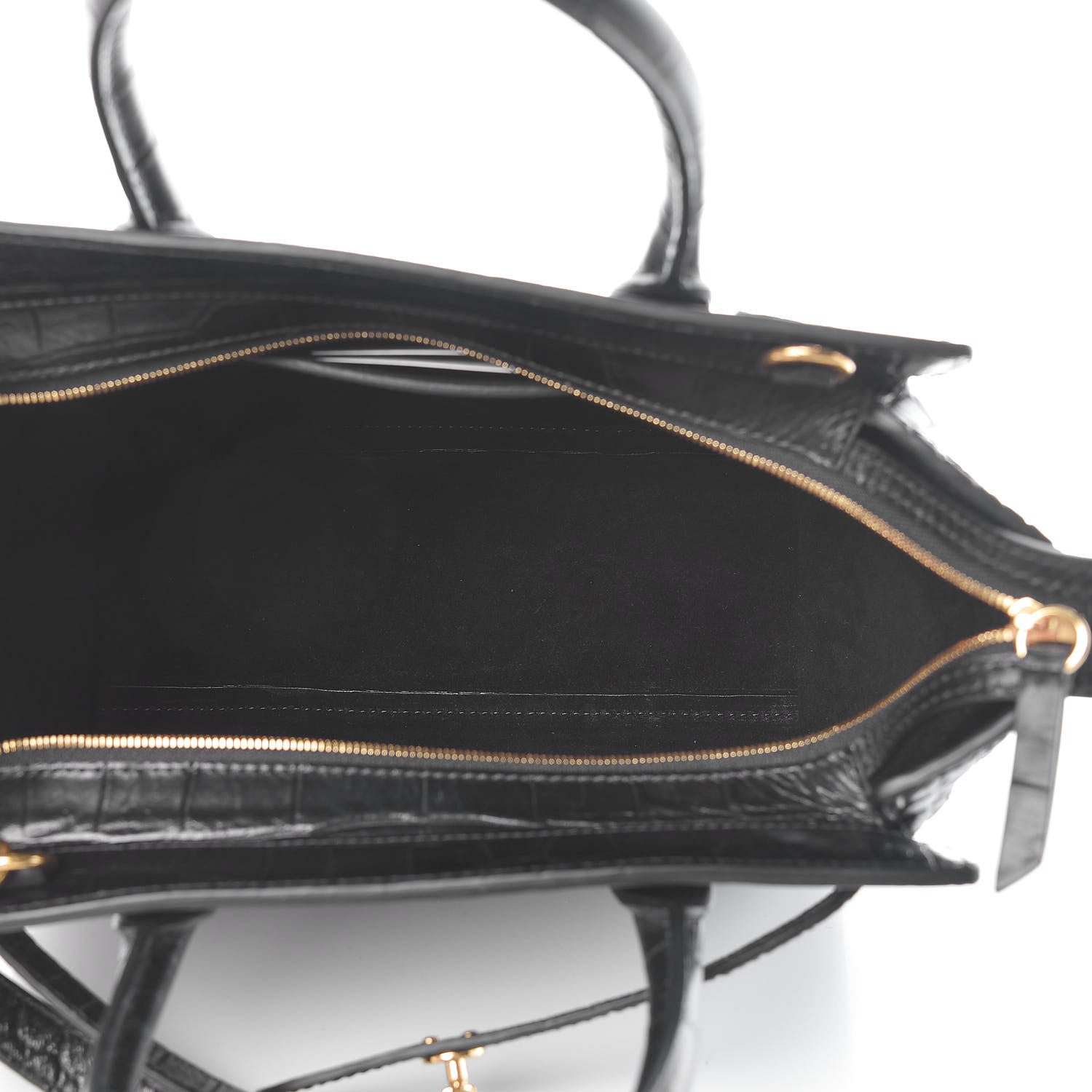 Mulberry Crocodile Embossed Mini Zipped Bayswater Black 5 of 10
