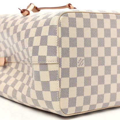 Louis Vuitton Damier Azur Braided Neonoe MM Peach Cream 9 of 10