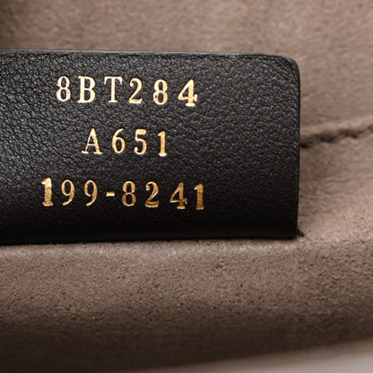 Fendi Vitello Century F is Fendi Bi-Color FF 1974 Embossed Kan I Shoulder Bag Maya Black 7 of 11