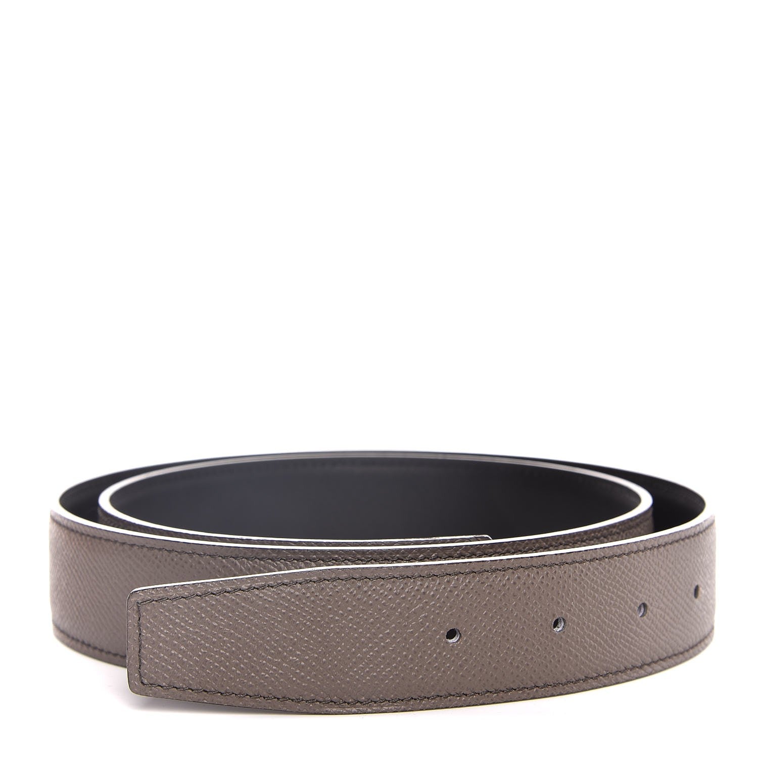 Hermes Epsom Swift 32mm Belt Strap 90 Etain Black 1 of 8