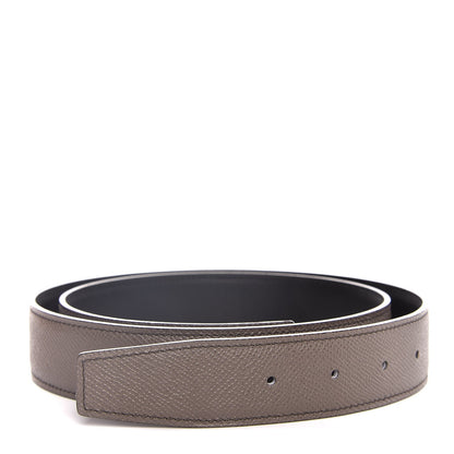 Hermes Epsom Swift 32mm Belt Strap 90 Etain Black 1 of 8