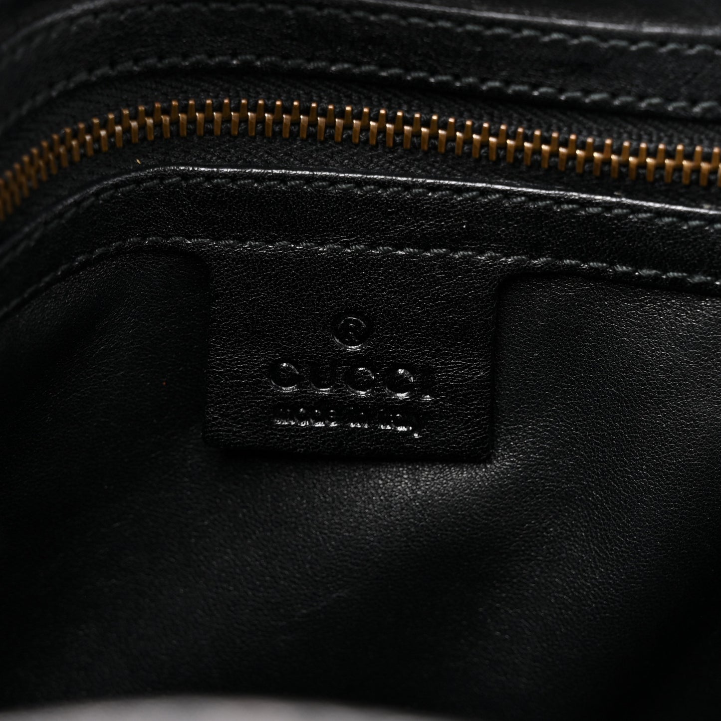 Snakeskin Large GG Running Tote Black