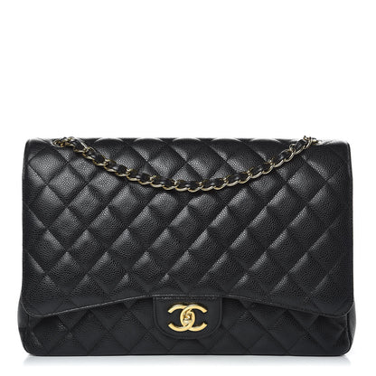 Chanel Caviar Quilted Maxi Double Flap Black 1 of 9